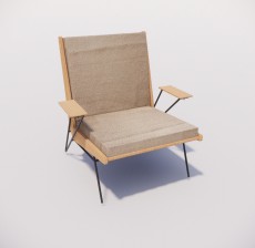 躺椅_012_室内设计模型