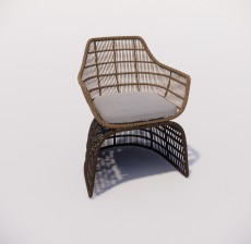 沙发椅_006_室内设计模型