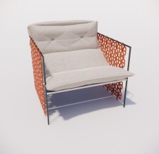 沙发椅_015_室内设计模型