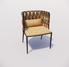 沙发椅_003_室内设计模型