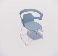 靠背椅_025_室内设计模型