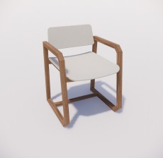 扶手椅_015_室内设计模型