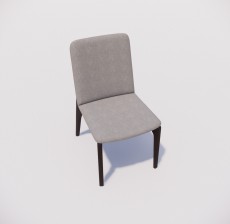 靠背椅_190_室内设计模型