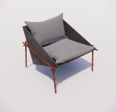 沙发椅_025_室内设计模型