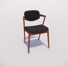靠背椅_141_室内设计模型