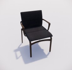 靠背椅_097_室内设计模型
