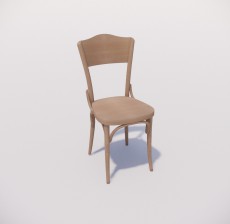 靠背椅_053_室内设计模型
