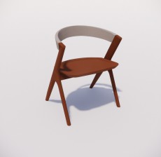 扶手椅_011_室内设计模型