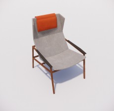 躺椅_015_室内设计模型