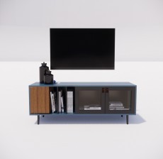 电视柜_015_室内设计模型
