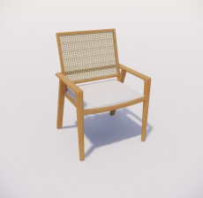 扶手椅_025_室内设计模型