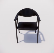 靠背椅_002_室内设计模型