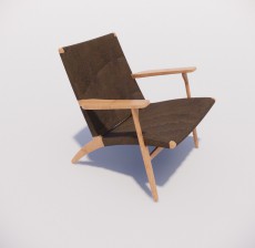 扶手椅_001_室内设计模型