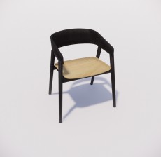 靠背椅_143_室内设计模型