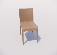 靠背椅_063_室内设计模型