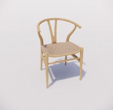 靠背椅_130_室内设计模型