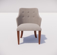沙发椅_001_室内设计模型