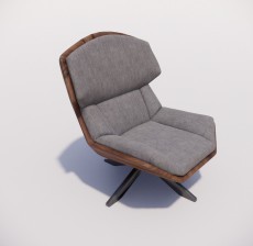 躺椅_011_室内设计模型