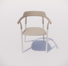 靠背椅_013_室内设计模型