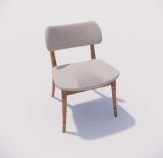 靠背椅_189_室内设计模型