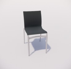 靠背椅_023_室内设计模型