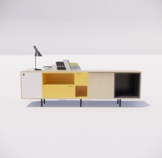 电视柜_021_室内设计模型