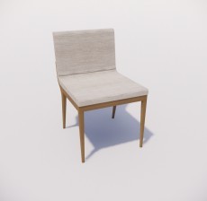 靠背椅_116_室内设计模型