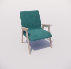 靠背椅_137_室内设计模型