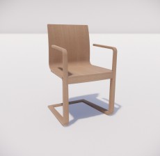 吧椅_004_室内设计模型