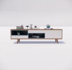 电视柜_005_室内设计模型