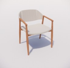 扶手椅_019_室内设计模型