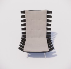 躺椅_008_室内设计模型