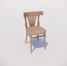靠背椅_054_室内设计模型