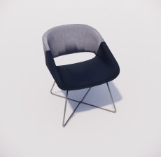 沙发椅_012_室内设计模型