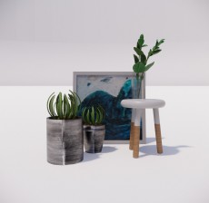 植物_004_室内设计模型