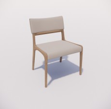 靠背椅_109_室内设计模型