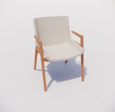 扶手椅_024_室内设计模型