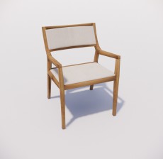 扶手椅_026_室内设计模型