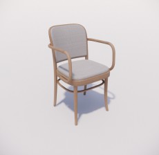 扶手椅_009_室内设计模型