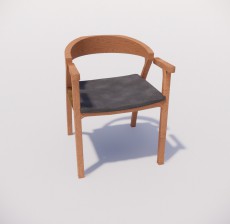 扶手椅_014_室内设计模型