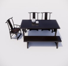 餐桌_002_室内设计模型