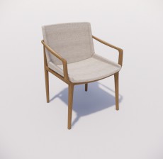 扶手椅_018_室内设计模型