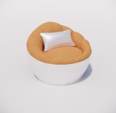 沙发椅_007_室内设计模型