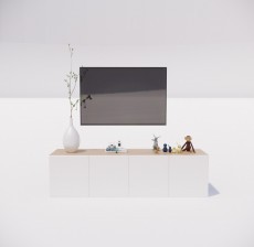 电视柜_011_室内设计模型