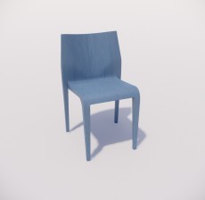 靠背椅_048_室内设计模型