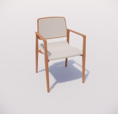 扶手椅_023_室内设计模型