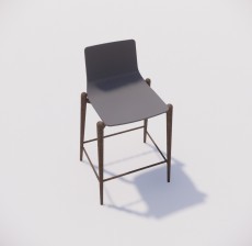 吧椅_012_室内设计模型