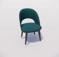 靠背椅_179_室内设计模型