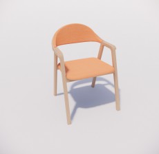 扶手椅_022_室内设计模型