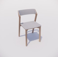 靠背椅_079_室内设计模型